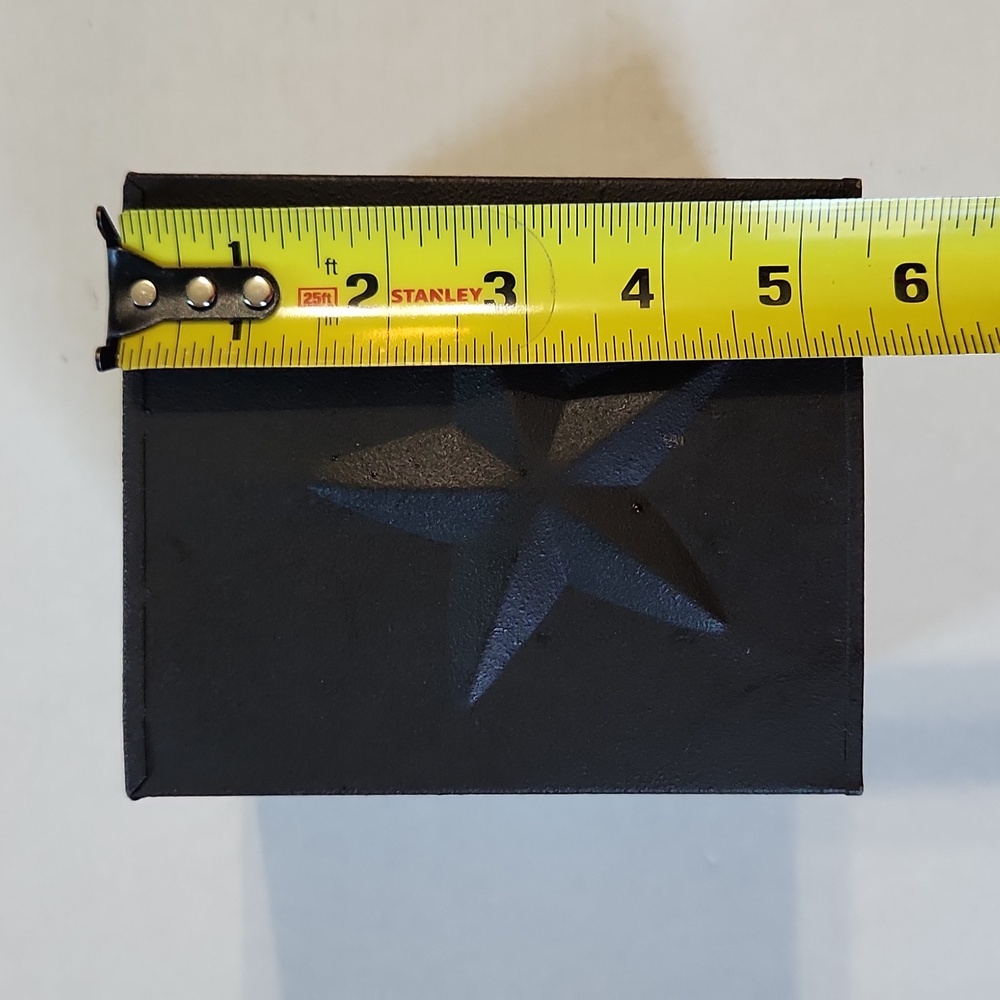 Metal Brown Rustic Star Tissue Box - Picture 3 of 4